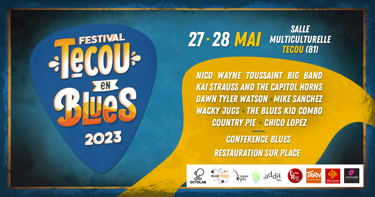 You are currently viewing Festival Técou en Blues # 2 – Nico Wayne Toussaint -Dawn Tyler Watson – Kai Strauss – Mike Sanchez !
